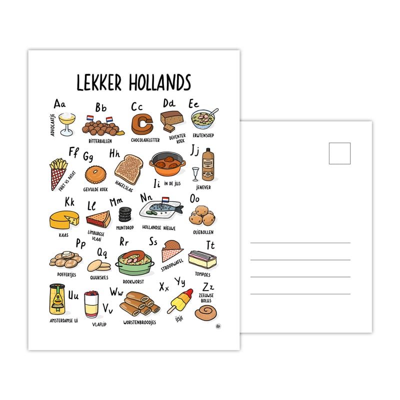 ABC Ansichtkaart Lekker Hollands — product photo